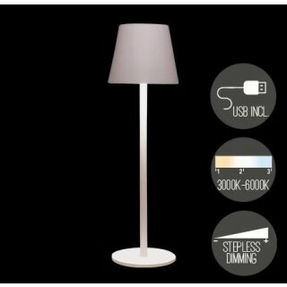 TISCHLAMPE IP44 WARMWEISS DIMMBAR LED