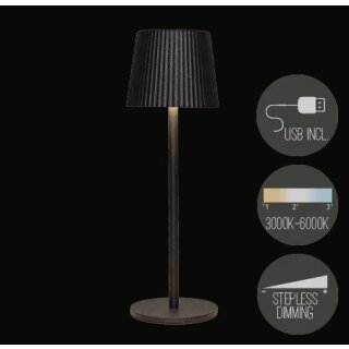 TISCHLAMPE RIFFEL IP44 WARMWEISS DIMMBAR LED