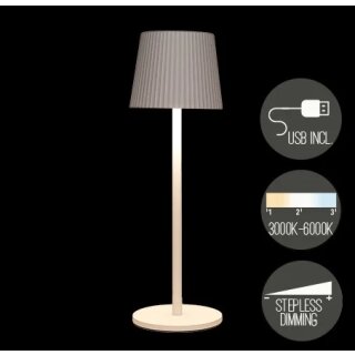 TISCHLAMPE RIFFEL IP44 WARMWEISS DIMMBAR LED