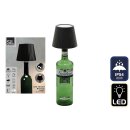 LED Touch Leuchte Flaschenaufsatz Schwarz