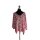 Musselinkleid mit V- Ausschnitt & Herzen (bis Gr. 58/60)  Rot Pink
