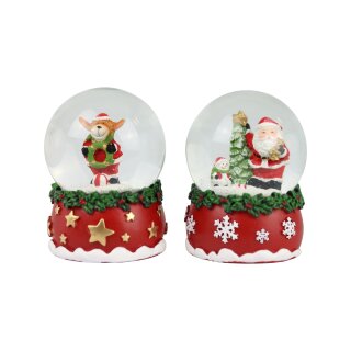 Schneekugeln santas swirl - ø 6,5 x 9 cm