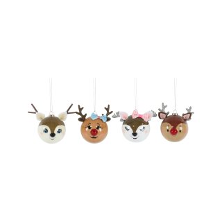 Kugel - Crazy Deer - ø 6,5 cm