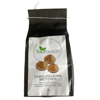 Biorausch - Dinkelvollkornbrötchen Backmischung - 750 g 30.07.2025