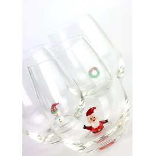 Glas Jolly Christmas - 10 x 12 cm
