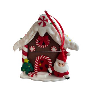 Lebkuchenhaus Leuchter 7,6 x 6,5 x 9 cm