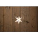 LED Stern 3D 12cm 1LED Batterie indoor 6/18Std.Timer - creme