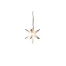 LED Stern 3D 12cm 1LED Batterie indoor 6/18Std.Timer - creme